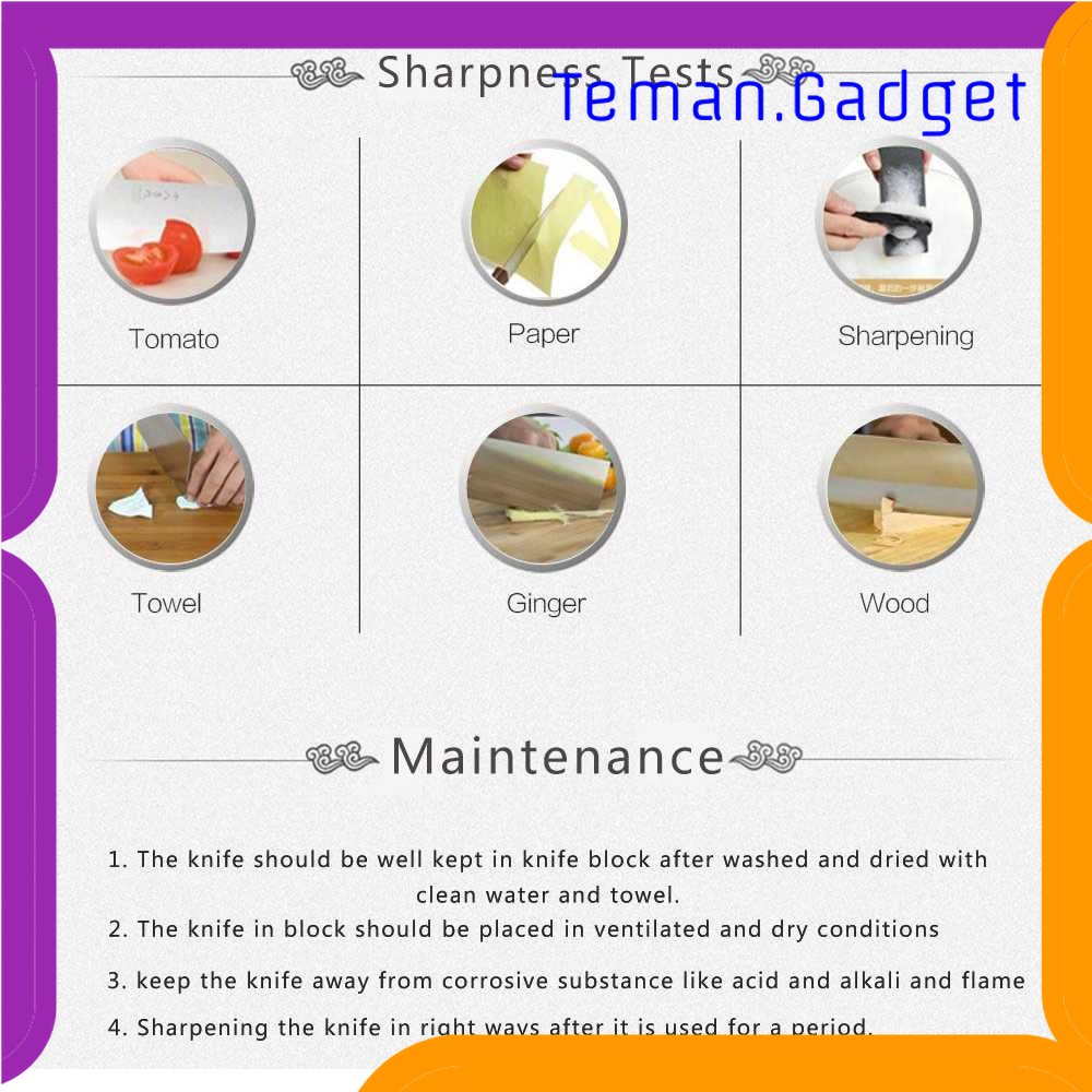 TD - DPR SHIBAZI Pisau Dapur Cleaver Chef Profesional - S601