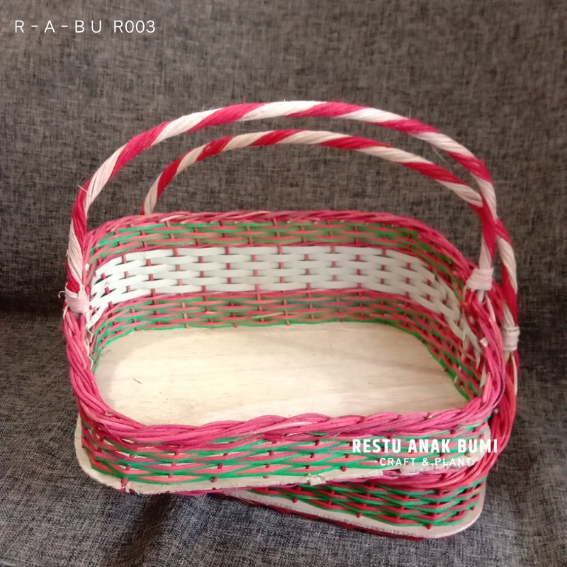 

(R003) Keranjang cangking Warna Set/Hampers/Hantaran/Hadiah/Lamaran/Seserahan/Kado/Gift/Parcel Lebaran/Natal/Acara/Catering/Makanan/Minuman/Keranjang Buah/Souvenir/Wadah Serbaguna/Basket/Perabotan/Fruit Box/Sembako/Teh/Gula/Beras/Telur