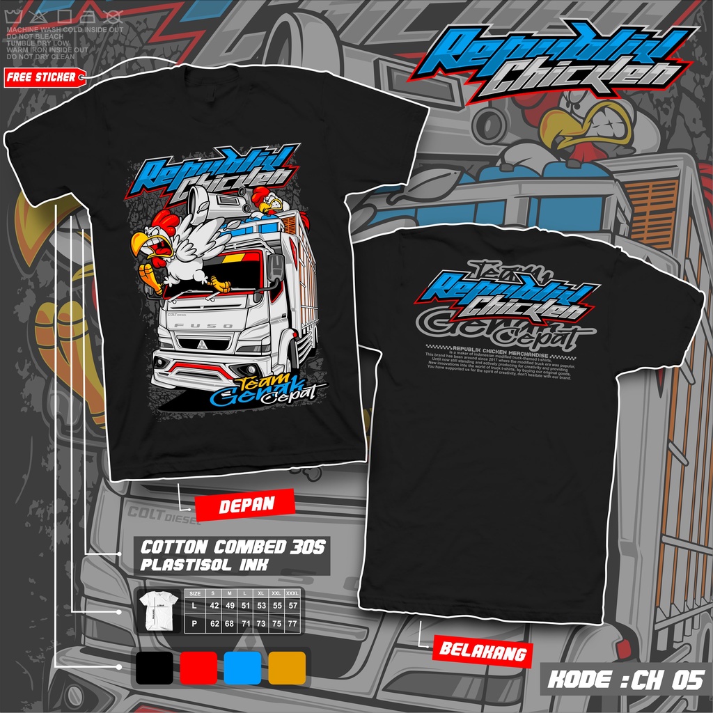 Kaos truck republik chicken kaos truck kurir chicken kaos truck aktor chicken kaos truck oleng ayam balap kaos truk ayam mbois