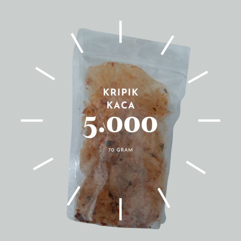 

Kripik Kaca pedas gurih,wangi daun jeruk (70g)