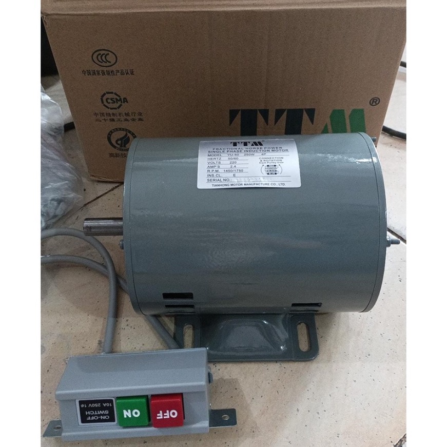 Dinamo Mesin Jahit Industrial 250 Watt TTM 1/3HP 4P YU-50