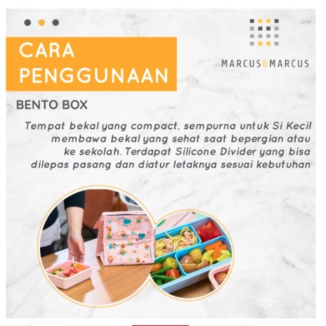 Marcus and Marcus Bento Box - Blue and pink