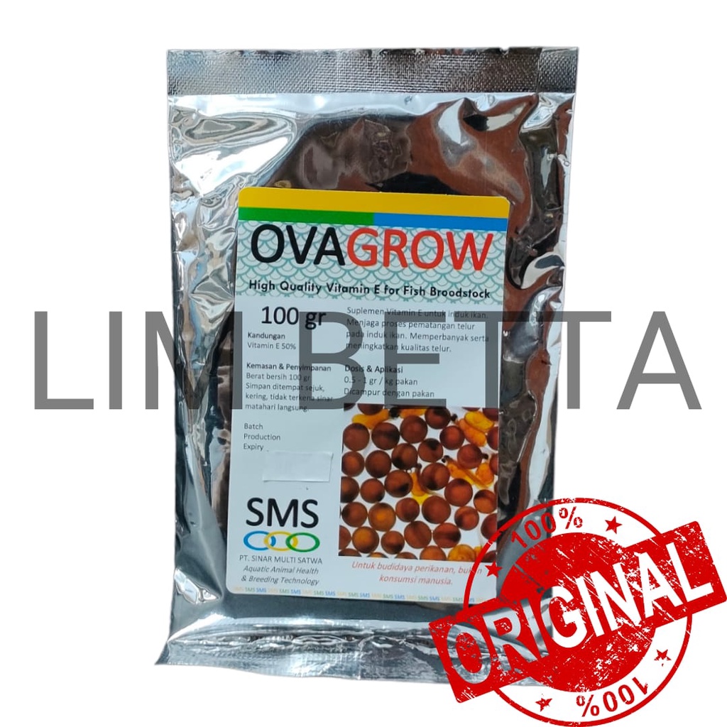 OVAGROW 100 GRAM / VITAMIN INDUK IKAN