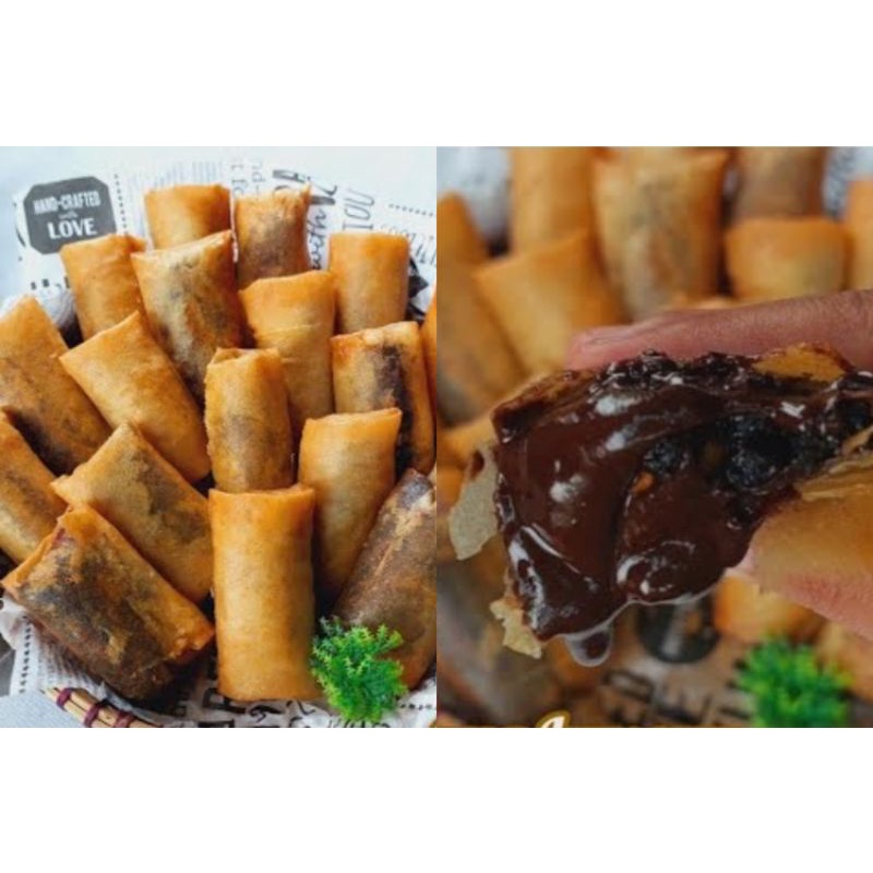 

Lumpia Pisang Coklat / Fried Melted Banana Chocolate Springroll