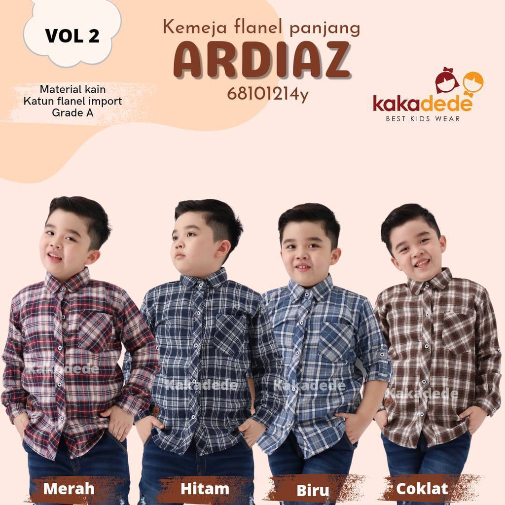 Kemeja anak flanel ardiaz boy vol 2 by kakadede