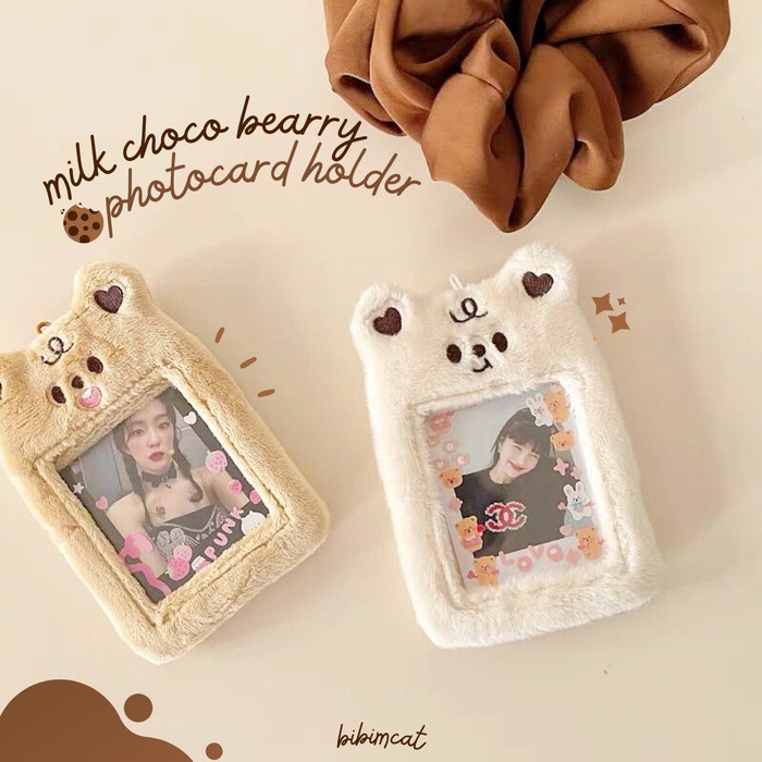 

Tag Holder Milk Choco Bearry Photocard Holder / Pc Card Holder