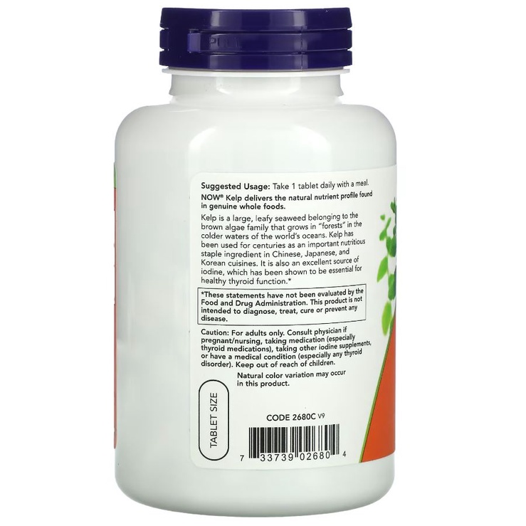 Now Foods Kelp 150 mcg 200 tabs Kesehatan Fungsi Tiroid ORI USA