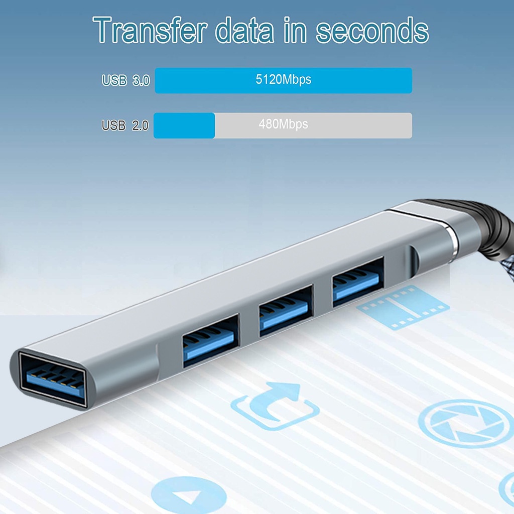 4-in-1 USB 3.0 Dock Laptop Converter USB 3.0 Baru Konverter 4-In-1kabel USB 3.0 HUB Extension