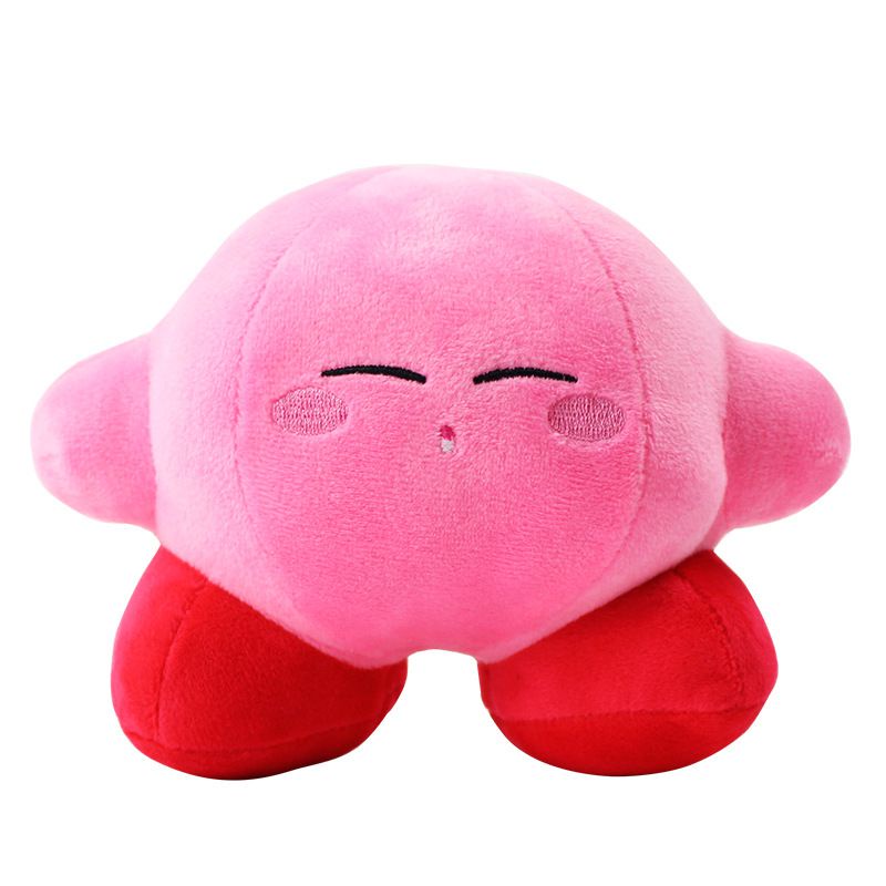 32cm Kirby Adventure Chef Strawberry Stuffed Plush Dolls Decor Bantal Mainan Anak