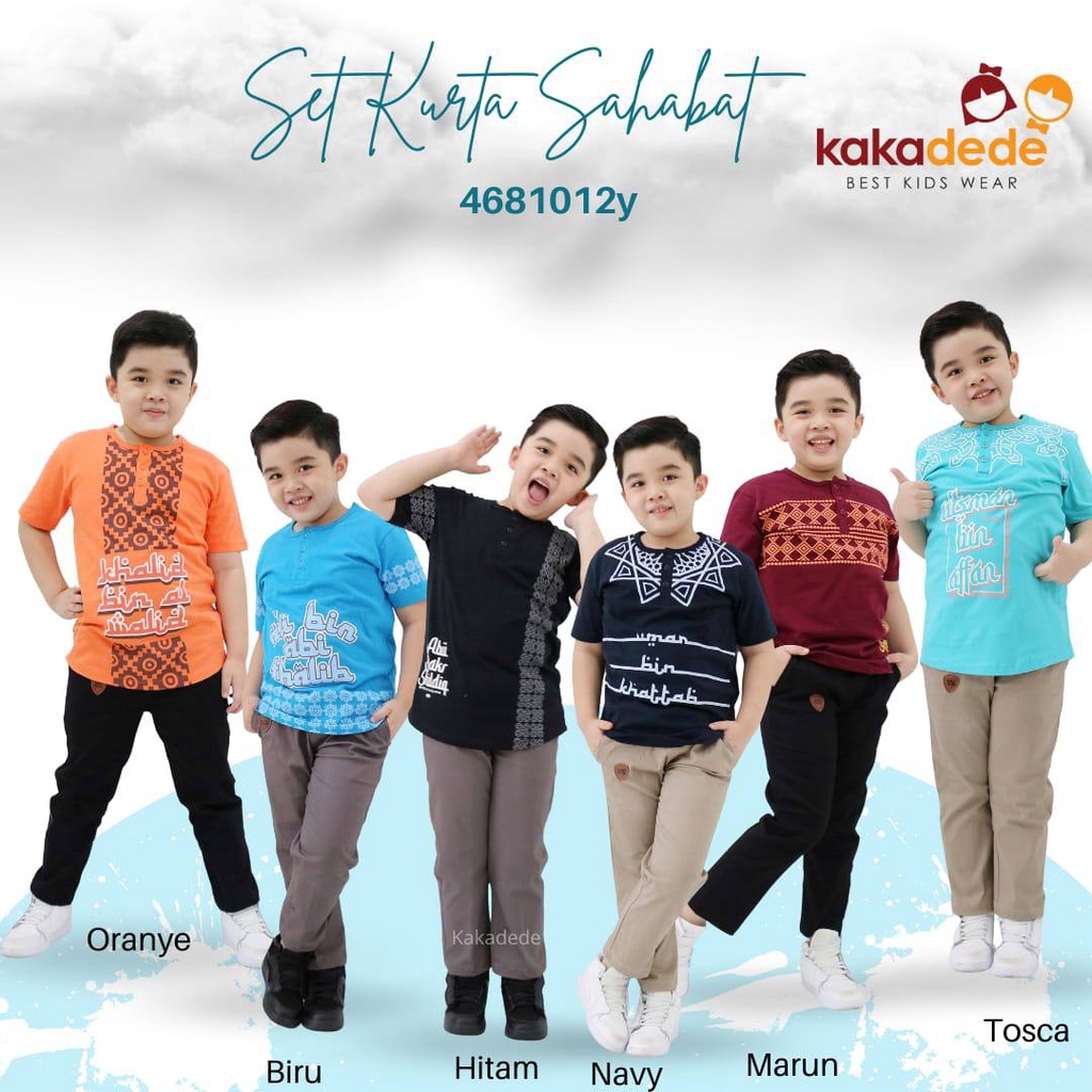 Setelan anak Kurta Sahabat Rosul by Kakadede