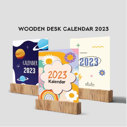 

Kalender Meja Tatakan Kayu Unik / Cute Wooden Table Desk Calendar 2023