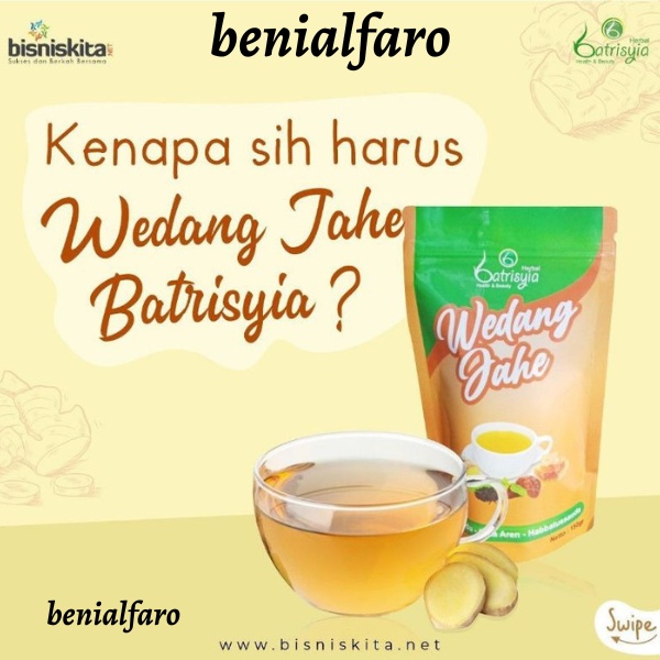 

✅Viral Wedang Jahe Obat Batuk, masuk angin dan meriang Wedang Jahe Batrisyia Herbal 150GR