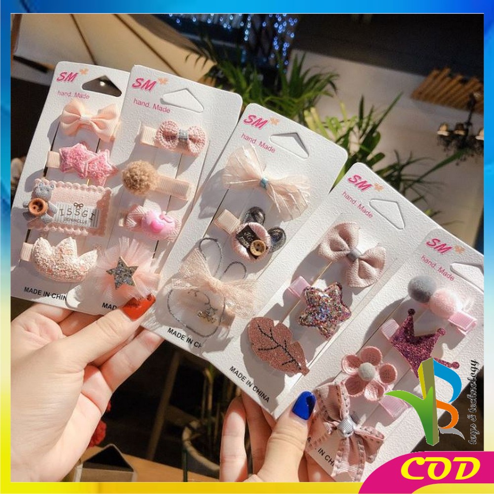 RB- C340-C342 PART 2 Jepit Rambut Anak Lucu Set 10 IN 1 / Baby Hair Clip Ala Korea / Jepit Rambut Korea Anak / Jepitan Rambut Anak Korea Fashion / Hair Pin Rambut / Hair Clips