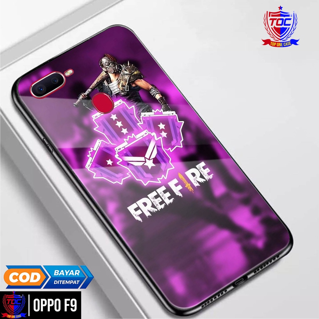 Case OPPO F9 - Casing OPPO F9 Terbaru Top One Case [ MOTIF GAME FF ] Casing Hp OPPO F9 - kesing hp -