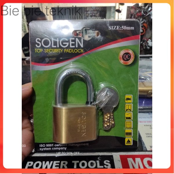 gembok soligen 50mm /kunci gembok 50mm soligen