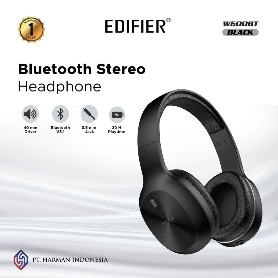 Edifier Headphone W600BT Lightweight Design for Delightful Listening