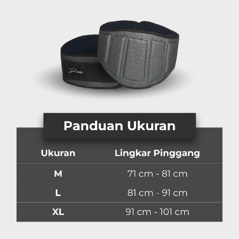 SABUK GYM SABUK FITNESS POWER BELT SABUK ANGKAT BEBAN (DurabilityPower)