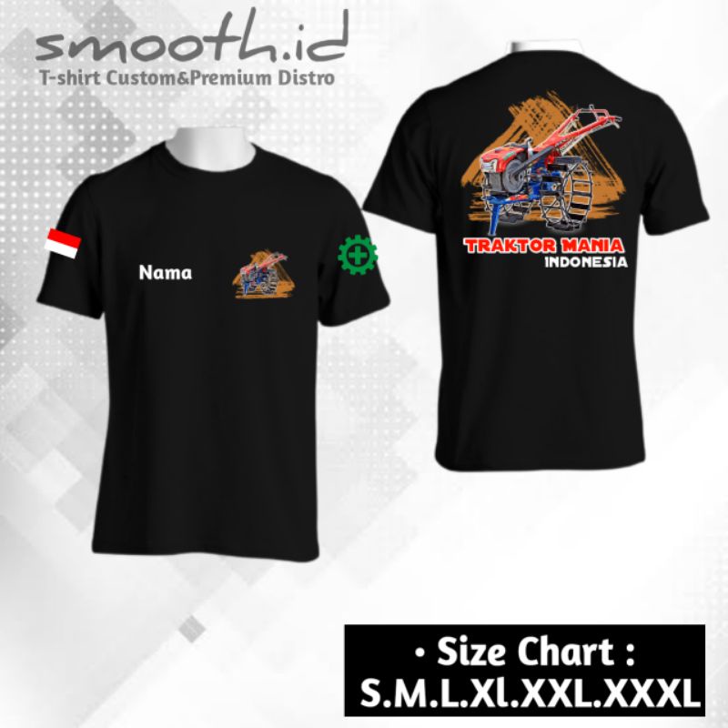 Kaos Traktor Quick Indonesia | Traktor Mania | Bisa Tambah Nama