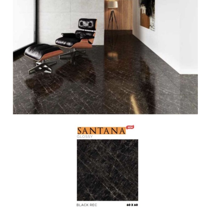 keramik lantai kamar tidur ruang tamu rumah Platinum 60x60 Santana