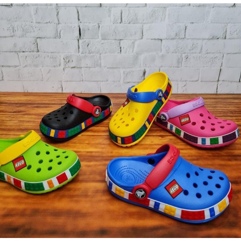 sale sandal crocs anak lego unisek / crocs lego / sandal crocs anak