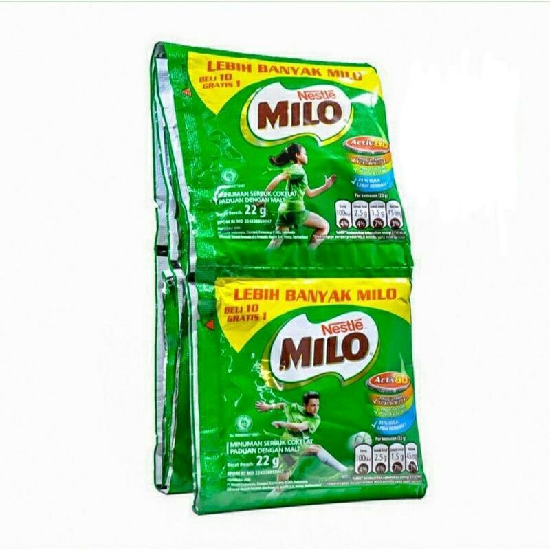 

MILO 22gr, 3in1 ACTIVE PADUAN SERBUK COKLAT