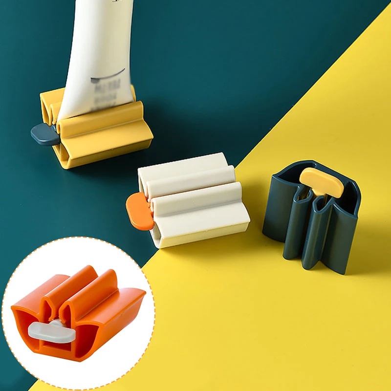 Pigment Tube Squeeze Holder Hand Cream Rolling Pressing Clip Alat Pemeras Pasta Gigi Manual Bentuk Teratai Dispenser Pembersih Wajah