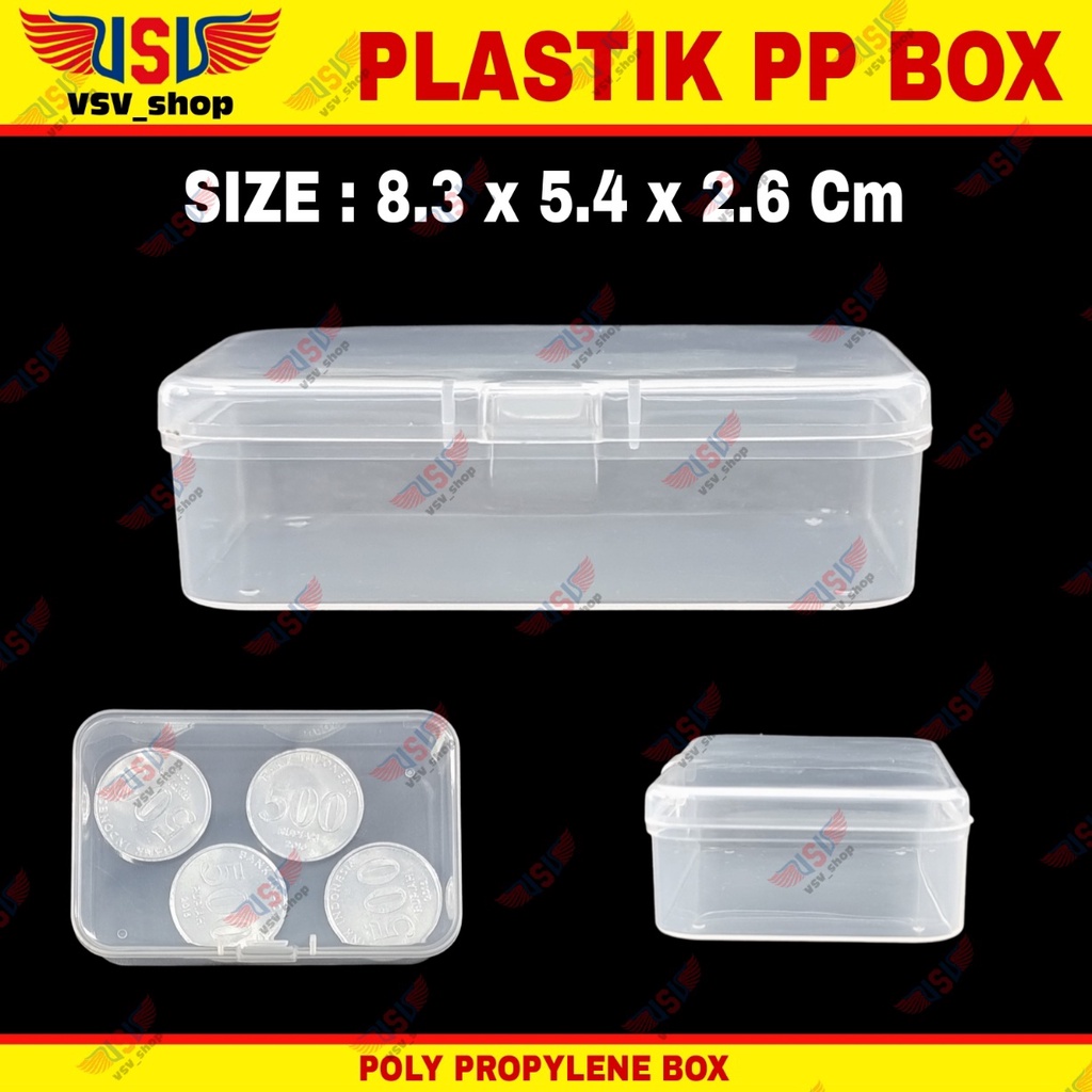 Kotak Penyimpanan Box Plastik Kecil PP Case Small Plastic Storage Box Container C832