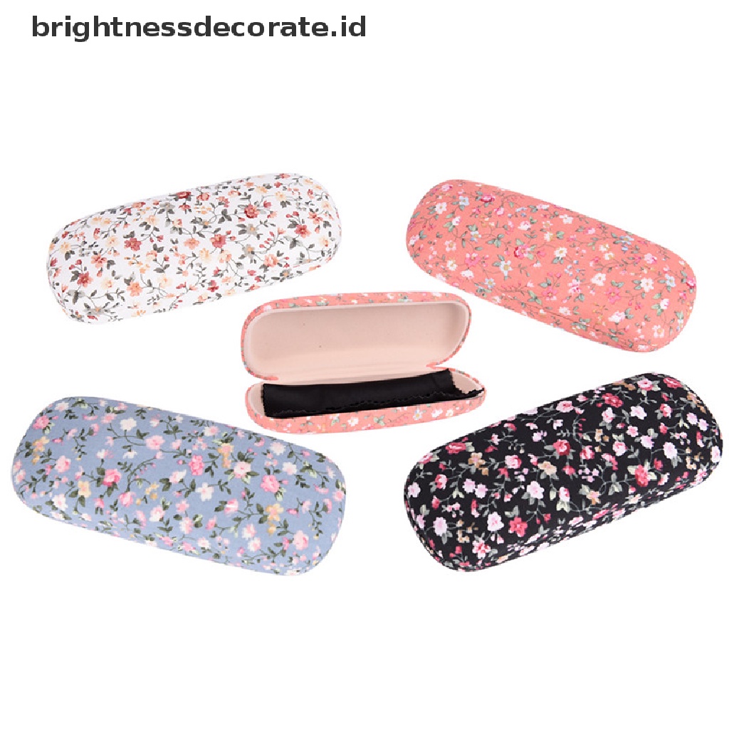 [Birth] Sunglasses Box portable Flower Sunglasses Hard Glassesbox Kotak Perlindungan Kacamata [ID]