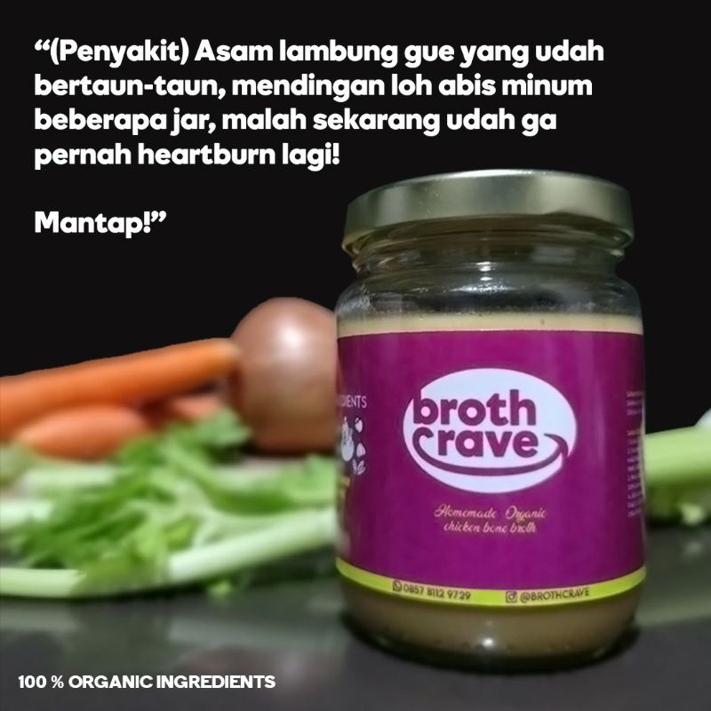 

Chicken Bone Broth KENTAL, Organik Homemade by Broth Crave