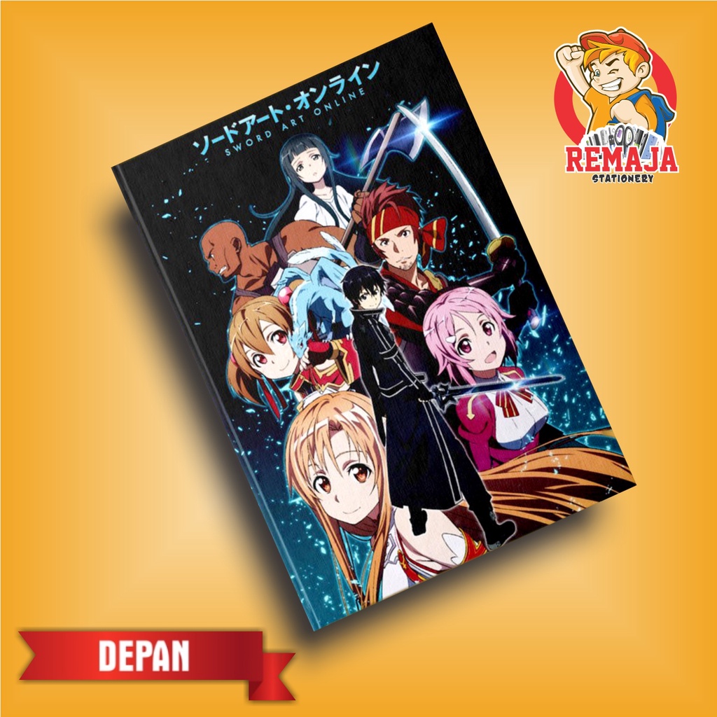 

Notebook / Pocket Book HARDCOVER Anime Sword Art Online B Ukuran A5 & A6 / Notes Book
