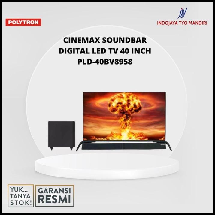 Polytron Pld-40Bv8958 Cinemax Soundbar Digital Led Tv 40 Inch Ijm