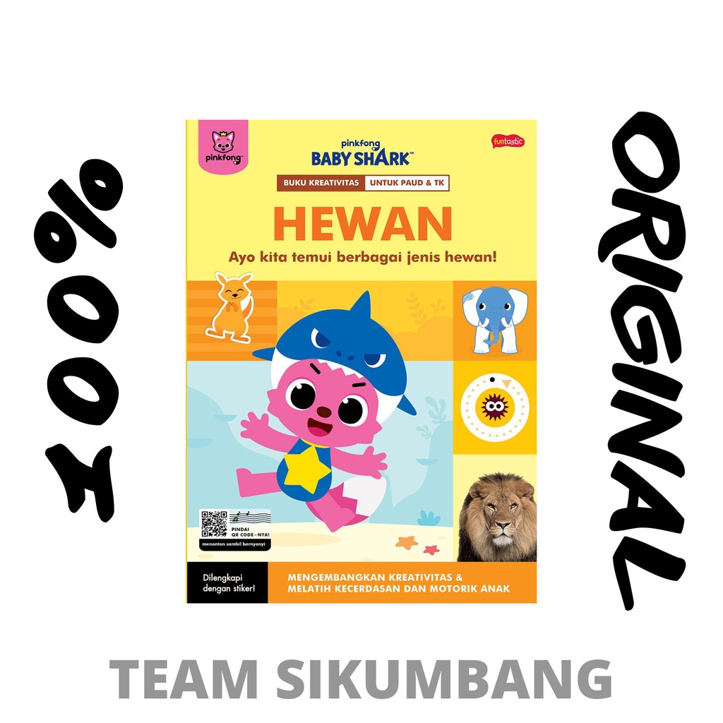 Buku Pinkfong Baby Shark - Buku Kreativitas Hewan