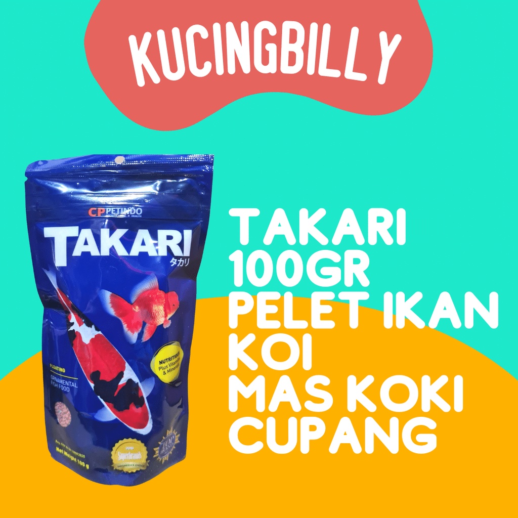 Takari 100gr makanan ikan pelet