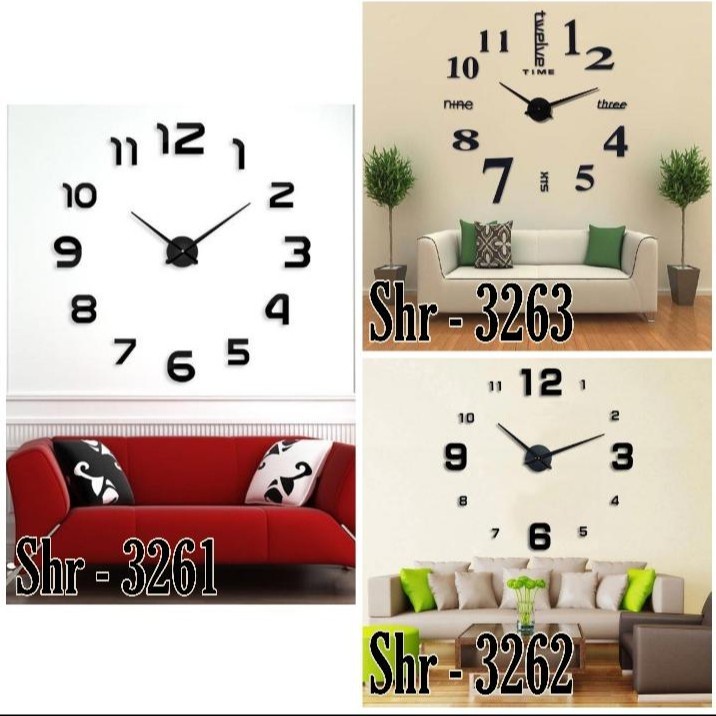 100% ORIGINAL SHENAR 80-130 Jam Dinding Besar Raksasa jam dinding aesthetic jam jumbo dinding jam di