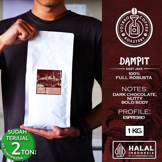 

Biji Kopi 100% Full Robusta Dampit Roasted Commercial - BEST PRICE
