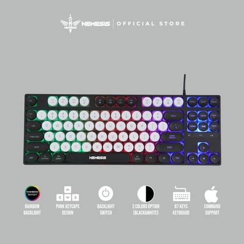 KEYBOARD GAMING GAME RGB NYK NEMESIS FURION K-04 RGB TKL K04