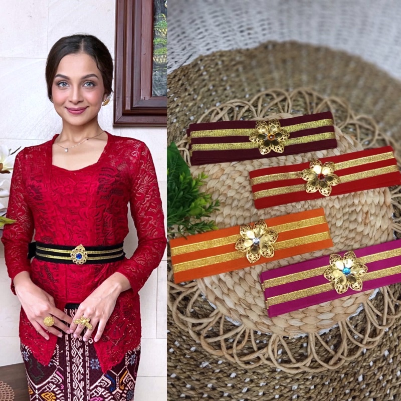 Flash Sale>> Ikat Pinggang Wanita Free Bros//OBI BLUDRU Obi Kebaya Bali/Ikat Pinggang Kebaya / Ikat 