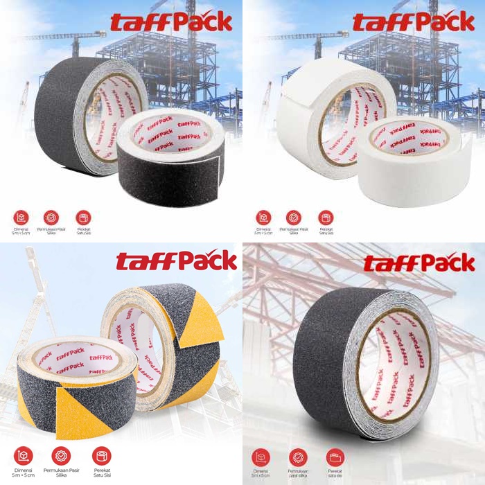 TaffPACK Lakban Perekat Tape Peringatan Safety Grip Anti Slip Strong Traction