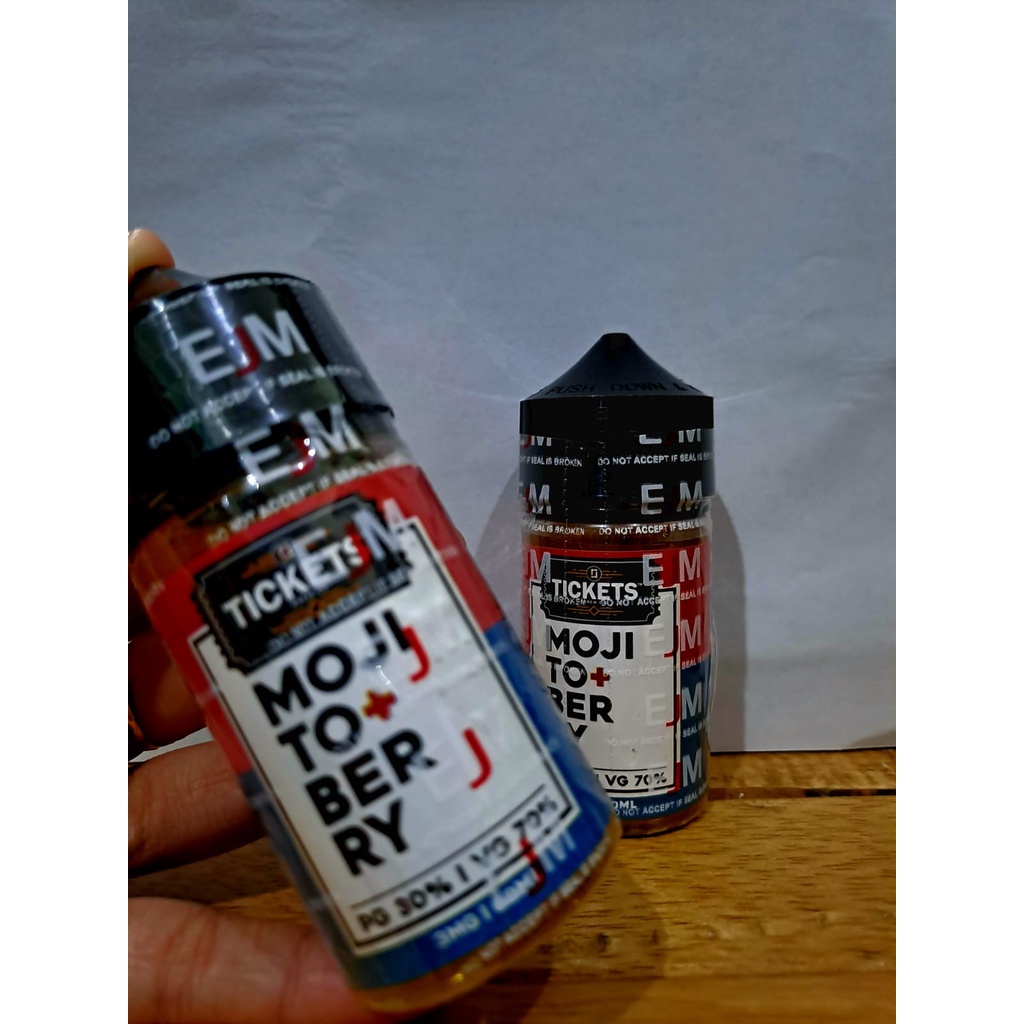 NEW &amp; AUTHENTIC EJM LIQUID TICKET MOJITO BERRY FREEBASE 60ML