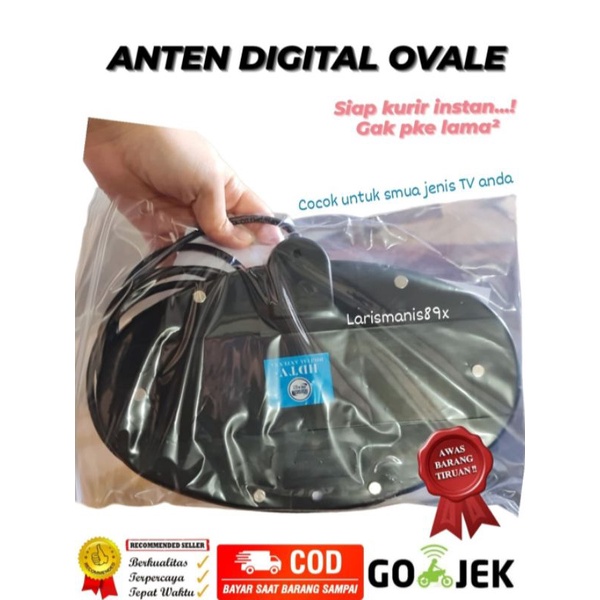 ORIGINAL 100% ANTEN TV OVALE Anten TV Digital bisa di gunakan untuk semua TV