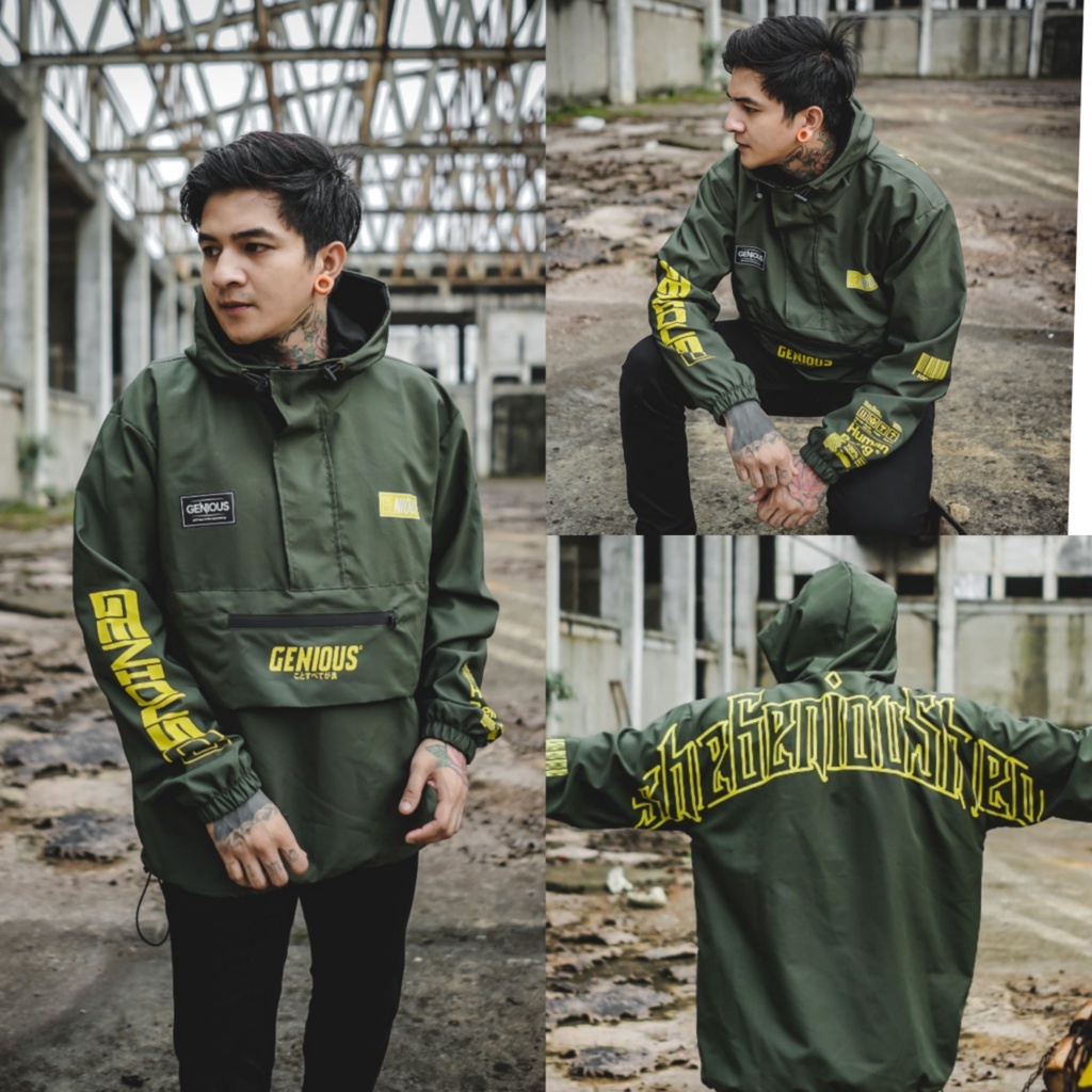 JAKET CAGOULE CASUAL PRIA ORIGINAL DISTRO  PARASUT WATERPROFF PREMIUM