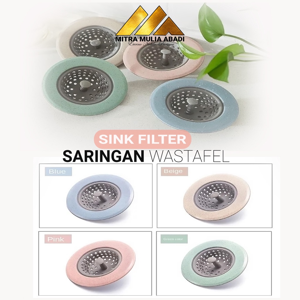 Saringan Wastafel Silikon Bak Dapur Tempat Lubang Saluran Cuci Piring Karet Anti Sumbat Kitchen Sink