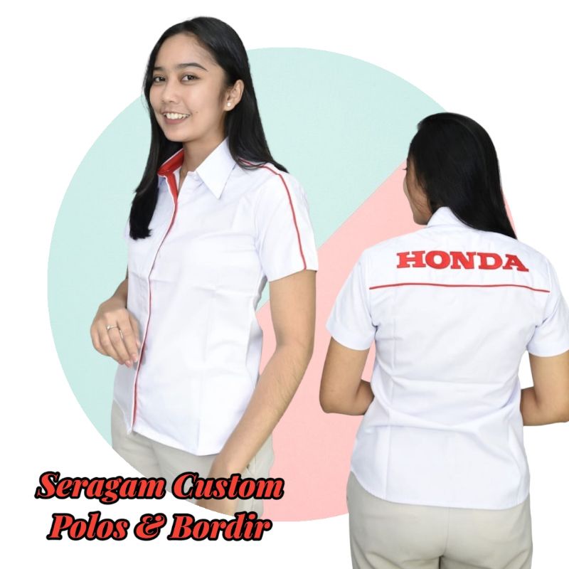 Seragam Custom Polos dan Bordir Nama / Logo usaha