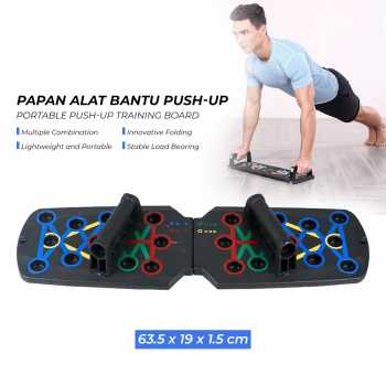 Papan Alat Bantu Push-up Training Board Alat Kebugaran Jasmani Pria Wanita Portable / Pegangan Push Up / Push Up Bar Stand Alat Bantu Push Up Olahraga Fitness Gym / Papan Push Up Board Speeds Alat Bantu Olahraga Di Rumah /Handle Push Up Stand Home Fitness