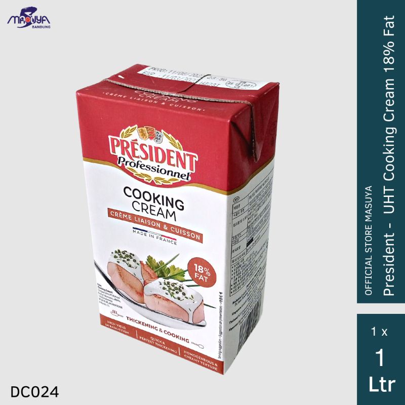 

PRESIDENT COOKING CREAM 1LTR (18% FAT)