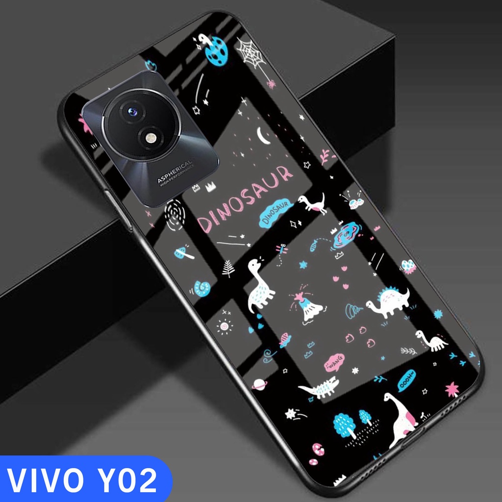 [G44] SOFTCASE VIVO Y02/Y02T - SOFTCASE GLASS KACA VIVO Y02/Y02T - SOFTCASE KACA VIVO Y02/Y02T - COD