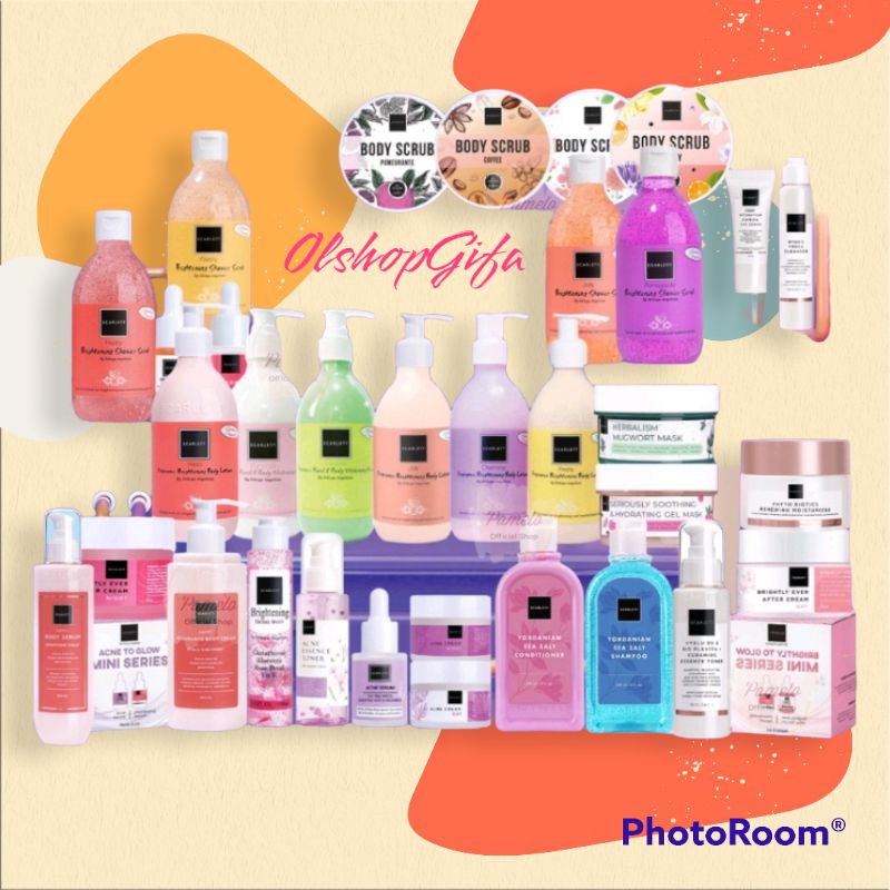 SCARLETT WHITENING BPOM 100% Body lotion//Body Wash/Serum/Cream