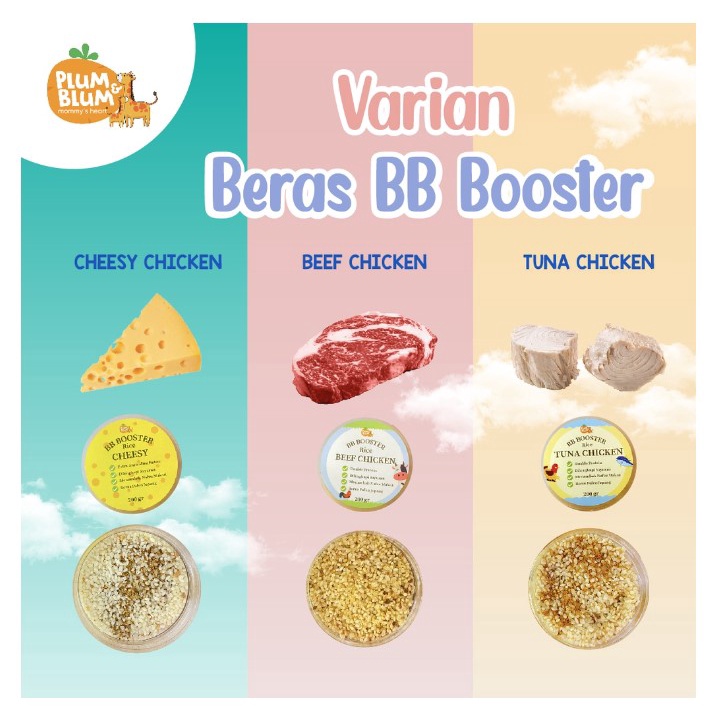 Plum &amp; Blum Beras Mpasi BB Booster 200gr - Beras Jepang Mpasi 6 Bulan