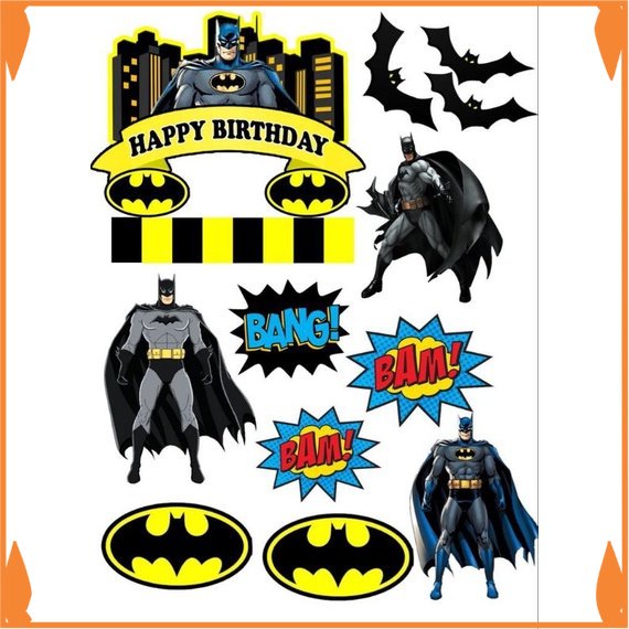 Ready Topper cake karakter batman  baner kue ultah Toko_Arsha