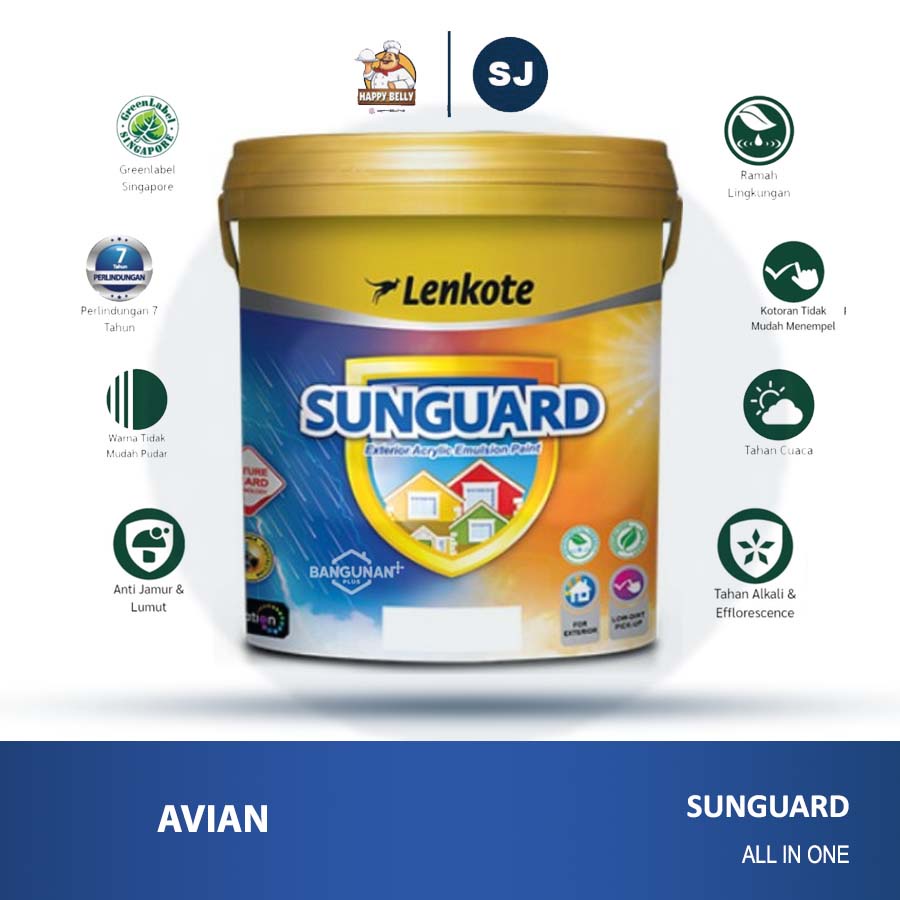 CAT TEMBOK LUAR AVIAN SUNGUARD LENKOTE UK 2,5L